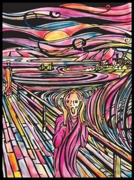 Immagine di QUADRO COLORVELVET URLO DI MUNCH