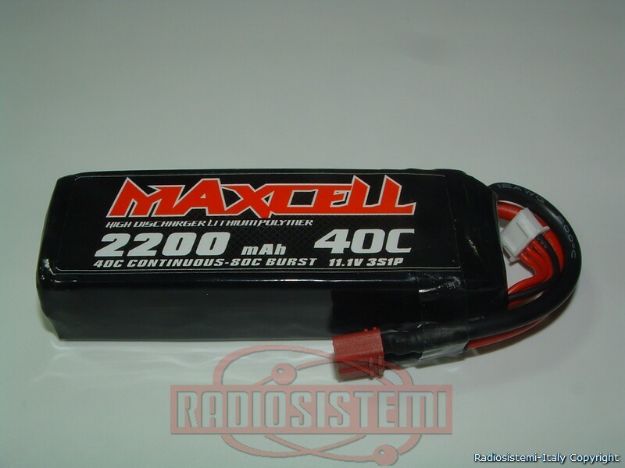 Immagine di BATTERIA 11,1V 2200 MAH 40C DEANS