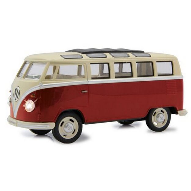 Immagine di VOLKSWAGEN T1 BUS SAMBA ROSSO CON LUCI 1/24