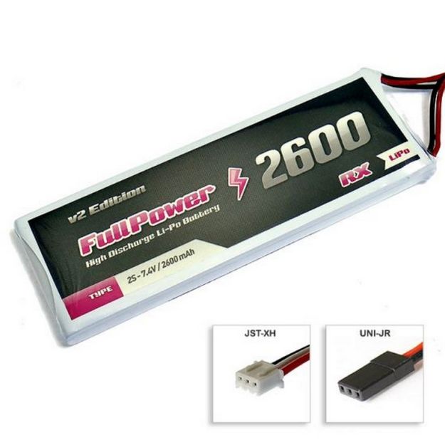 Immagine di BATTERIA 7,4V 2600 MAH 35C JR