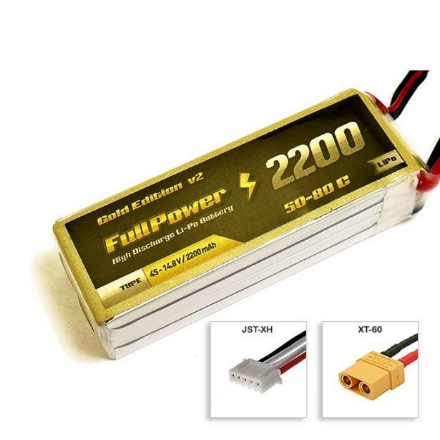 Immagine di BATTERIA 14,8V 2200 MAH 50C XT60