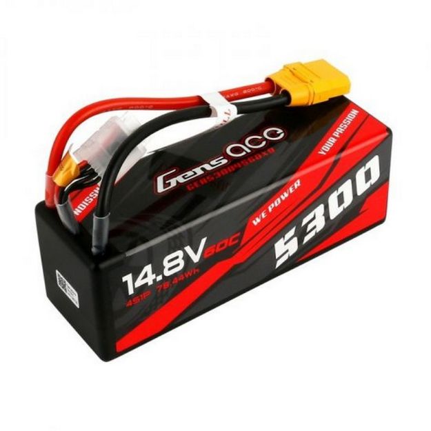 Immagine di BATTERIA 14,8V 5300 MAH 60C XT90 HARDCASE