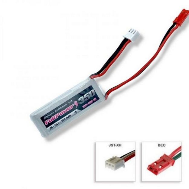 Immagine di BATTERIA 7,4V 350 MAH 35C BEC