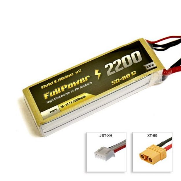 Immagine di BATTERIA LiPo 3S  11,1V 2200 MAH 50C XT60