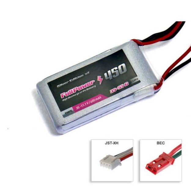 Immagine di BATTERIA 11,1V 450 MAH 35C BEC