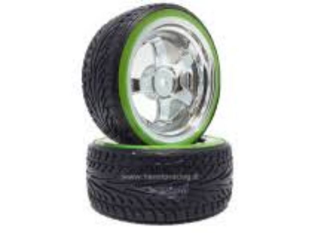 Immagine di GOMME DRIFT CERCHIO VERDE ARGENTO