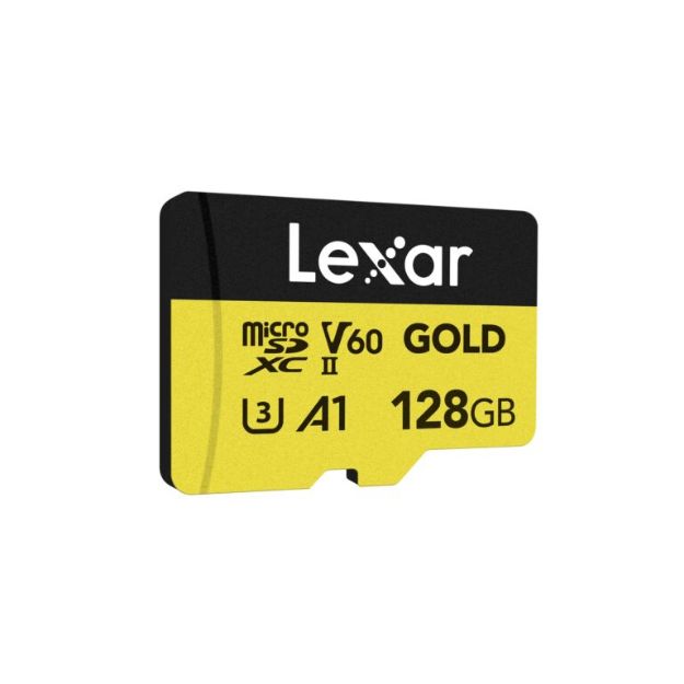 Immagine di SCHEDA LEXAR 128GB V60 U3 A1 GOLD